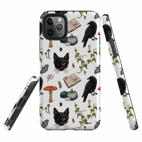 Portable Accessory iPhone Tough Case - Halloween Pattern II By Anna Stead