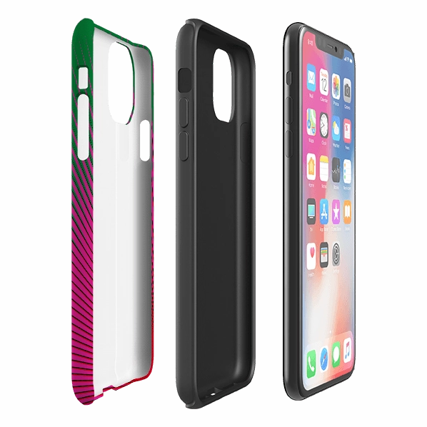 Premium Surface Texture iPhone Tough Case - Halos Cactus By Kitty Joseph