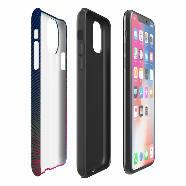 Durable Finish Elegant Layer Texture iPhone Tough Case - Halos Star By Kitty Joseph