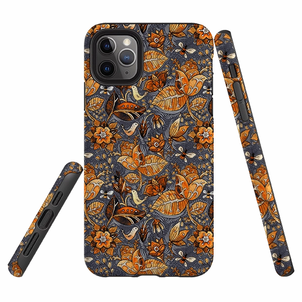 Durable Pattern Texture Sleek Guard iPhone Tough Case - Hidcote Pattern