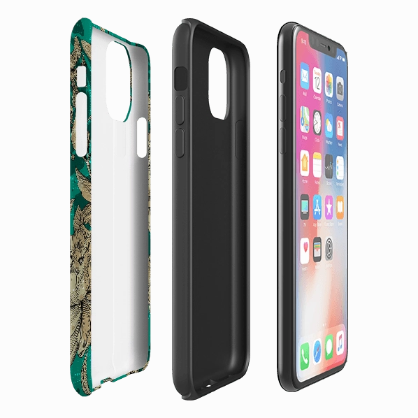 Soft Edge Detail Soft Finish iPhone Tough Case - Highgrove Gardens