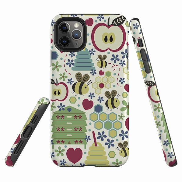 iPhone Tough Case - Honey Bees By Suzy Taylor Portable Case
