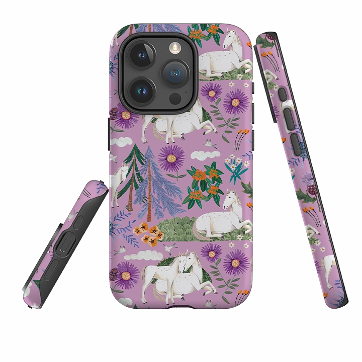 Strong Corners iPhone Tough Case - Horse Pattern By Caroline Bonne Muller