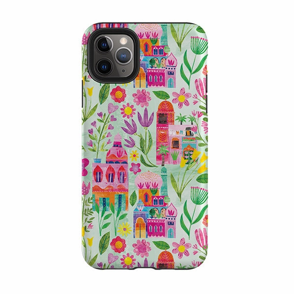 Trendy Pattern Matte Surface iPhone Tough Case - Indian Summer Pale By Tracey English