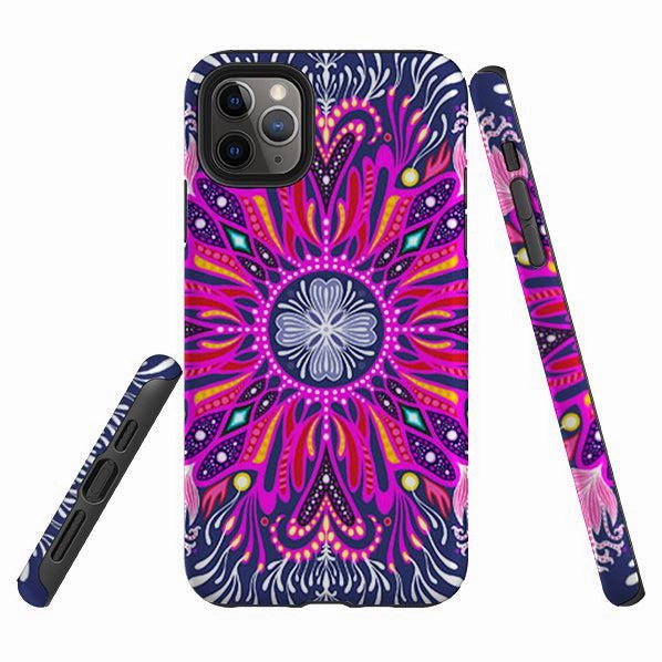 iPhone Tough Case - Iris 1 By Mia Underwood Smooth Texture Pattern