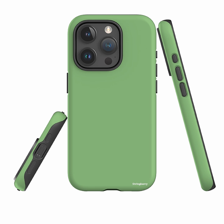Durable Build Texture Rugged Grip iPhone Tough Case - Kyoto Green