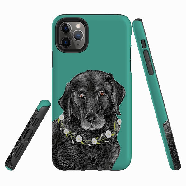 Premium Shield Comfort Edge Layer iPhone Tough Case - Labrador By Catherine Rowe