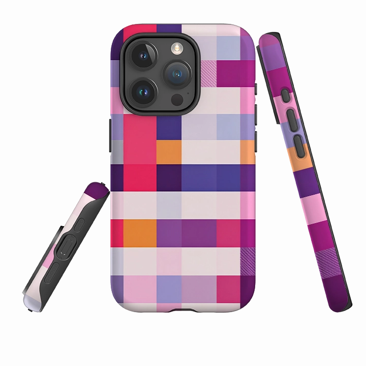 Sleek Profile Modern Surface Design iPhone Tough Case - Las Vegas Gingham