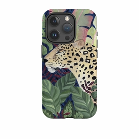 iPhone Tough Case - Leopard In Leaves By Bex Parkin Smooth Look Premium Touch