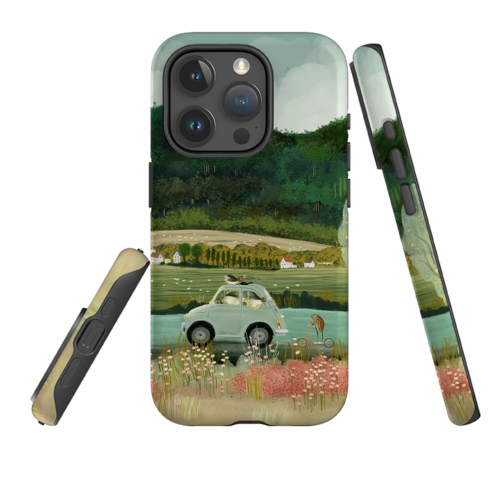 iPhone Tough Case - Lightening Bugs By Katherine Quinn Smooth Pattern