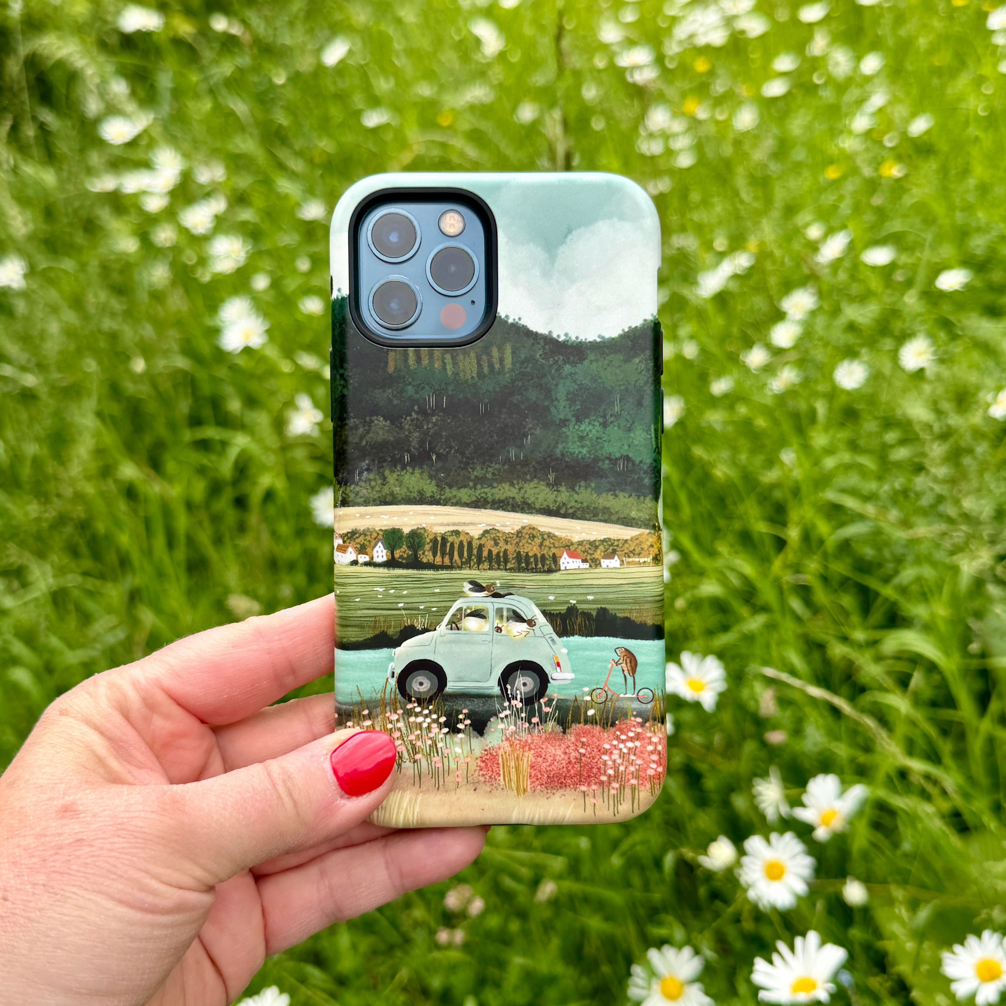 Desk Companion Modern Texture iPhone Tough Case - Lightening Bugs By Katherine Quinn