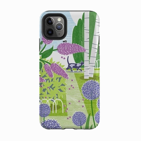 Vivid Pattern Design Phone Accessory iPhone Tough Case - Lilac And Alliums By Liane Payne
