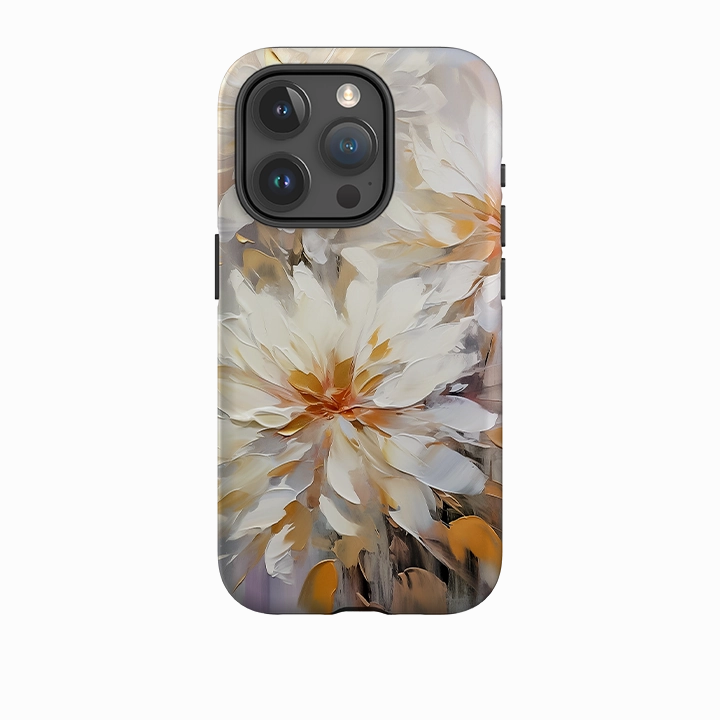 Water Resistant Elegant Design Layer iPhone Tough Case - Linden Floral VI