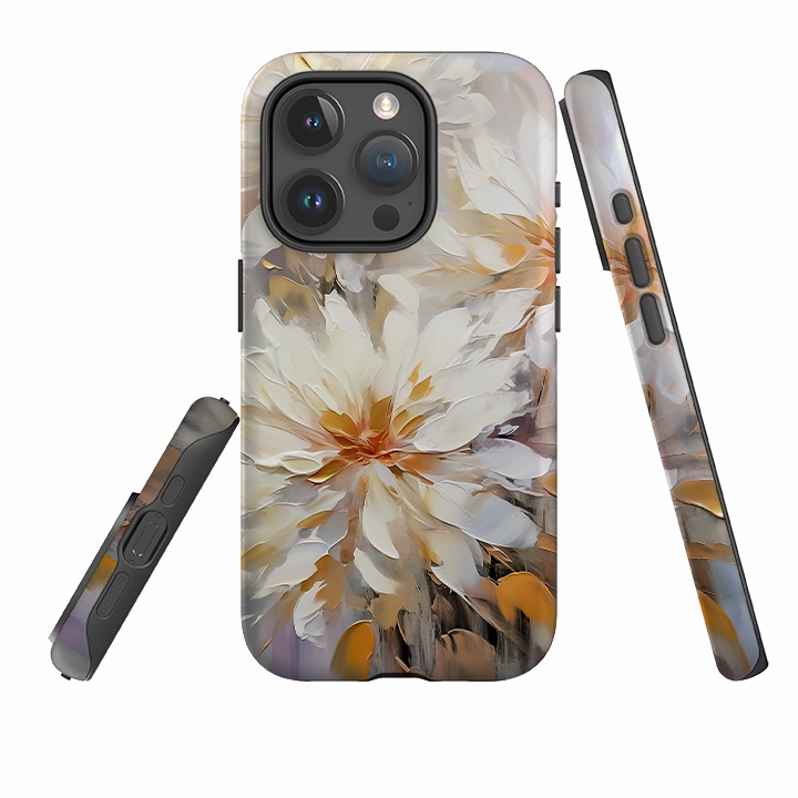 iPhone Tough Case - Linden Floral VI Trendy Texture Finish Minimal Feature