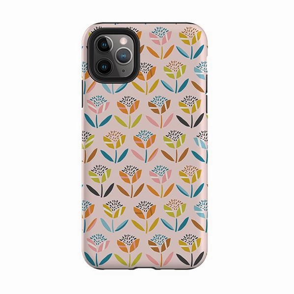 Flexible Pattern Texture iPhone Tough Case - Little Flowers By Ali Brookes