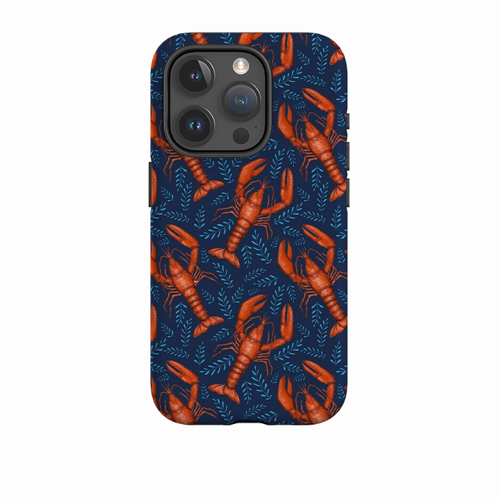 Heat dissipation iPhone Tough Case - Lobster II By Catherine Rowe
