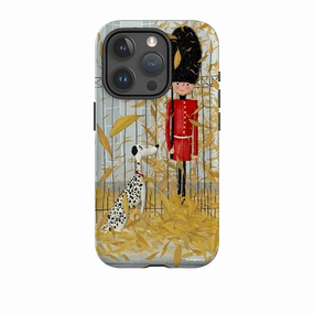 daily protection iPhone Tough Case - London In Leaves By Maja Lindberg