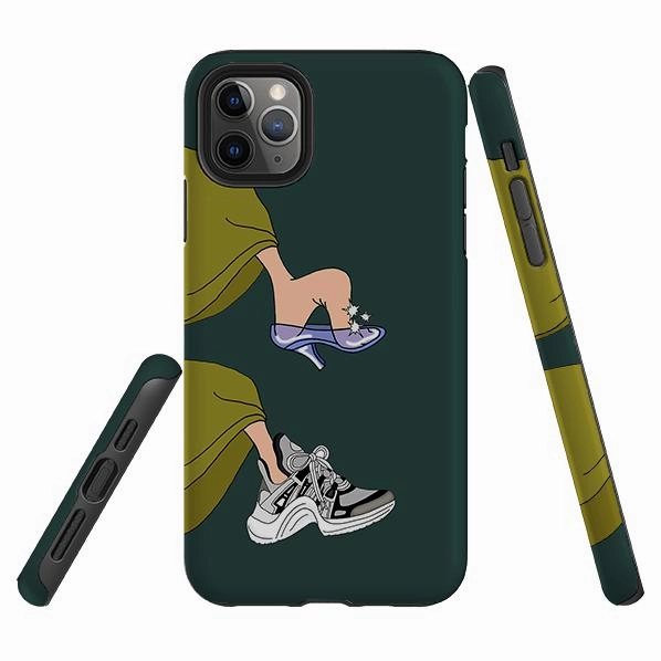 iPhone Tough Case - Louis Vuitton Cinderella Forest Green By Angelica Hicks Minimal Look Strong Surface