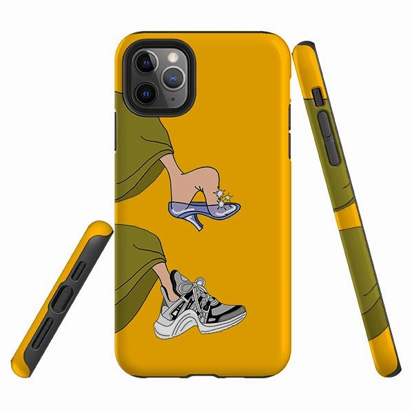 Rugged Detail Layer iPhone Tough Case - Louis Vuitton Cinderella Honey By Angelica Hicks