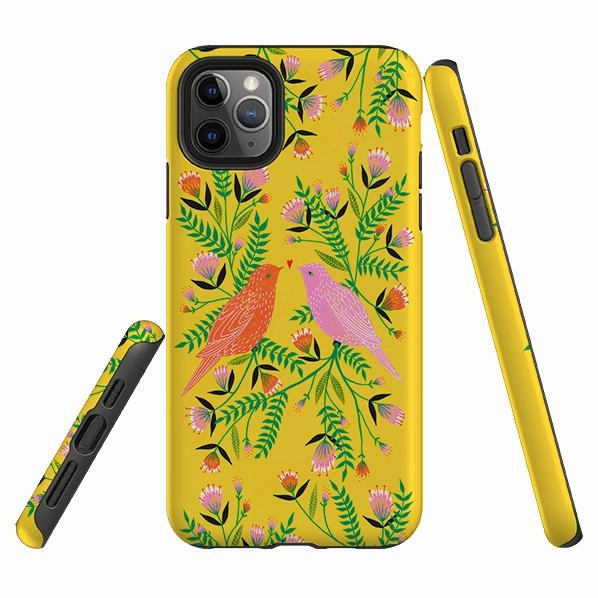 iPhone Tough Case - Love Birds By Lee Foster Wilson Gloss Finish Design Modern Style