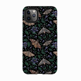 Subtle design iPhone Tough Case - Moths By Catherine Rowe