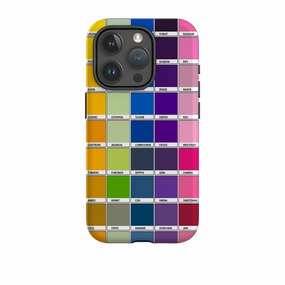 iPhone Tough Case - Multi Chromology By Kitty Joseph Vivid colors