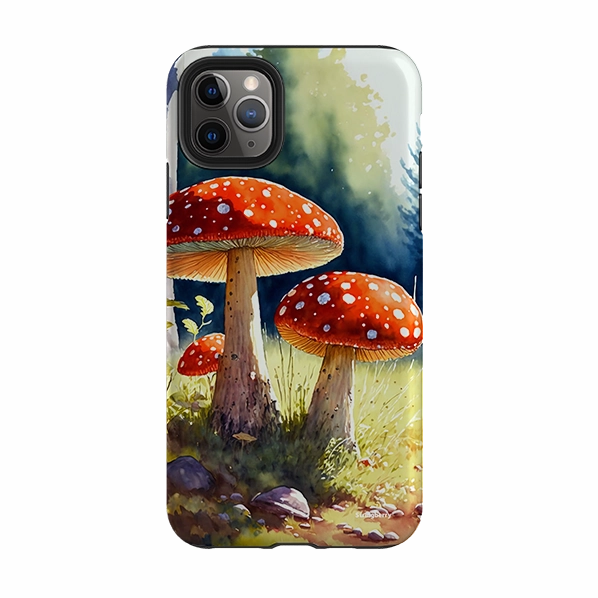 Lightweight Build iPhone Tough Case - Mushroom Colour III