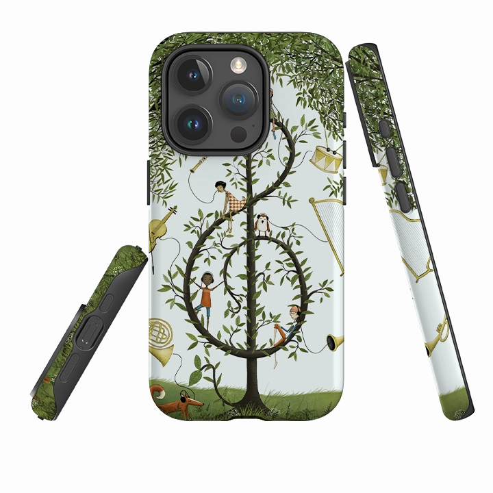 iPhone Tough Case - Music Tree By Maja Lindberg Smooth Form