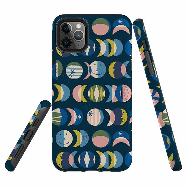 high quality build Flexible Pattern iPhone Tough Case - Mystic Moon By Ali Brookes