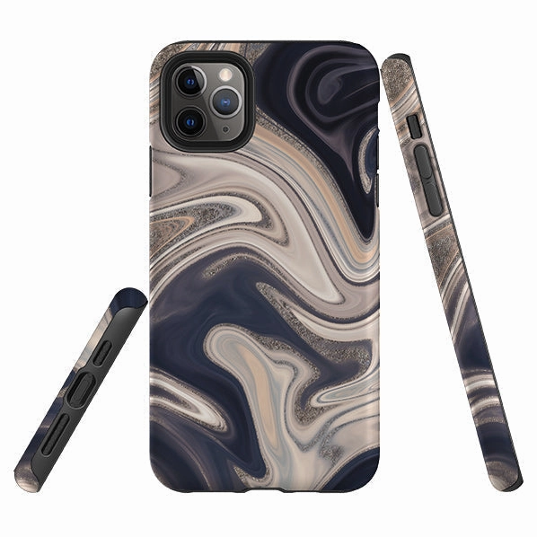 Matte Texture Comfort Edge iPhone Tough Case - Natural (case does not glitter)