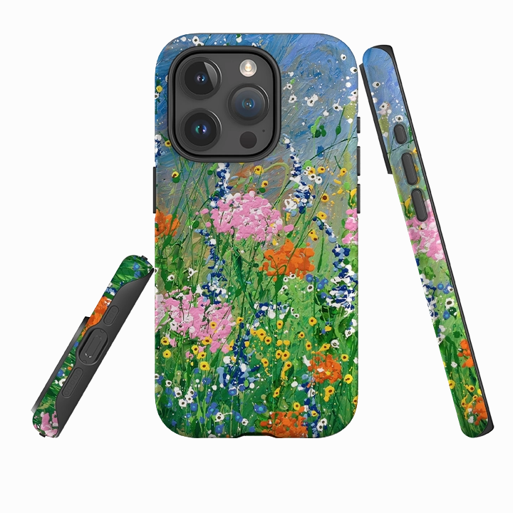 Light Design Rugged Edge Texture iPhone Tough Case - Nature's Blessings II By Linda Calvert Jacobson