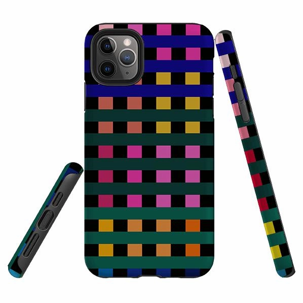 iPhone Tough Case - Newton Check By Kitty Joseph Simple Finish Minimal Aesthetic