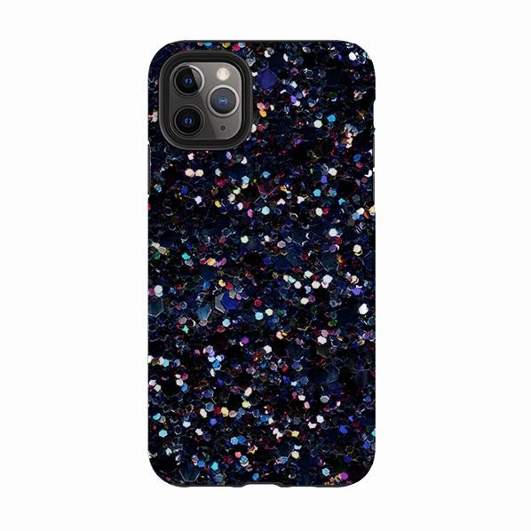 Durable Edge Finish iPhone Tough Case - Night Sky By Kitty Joseph (case does not glitter)