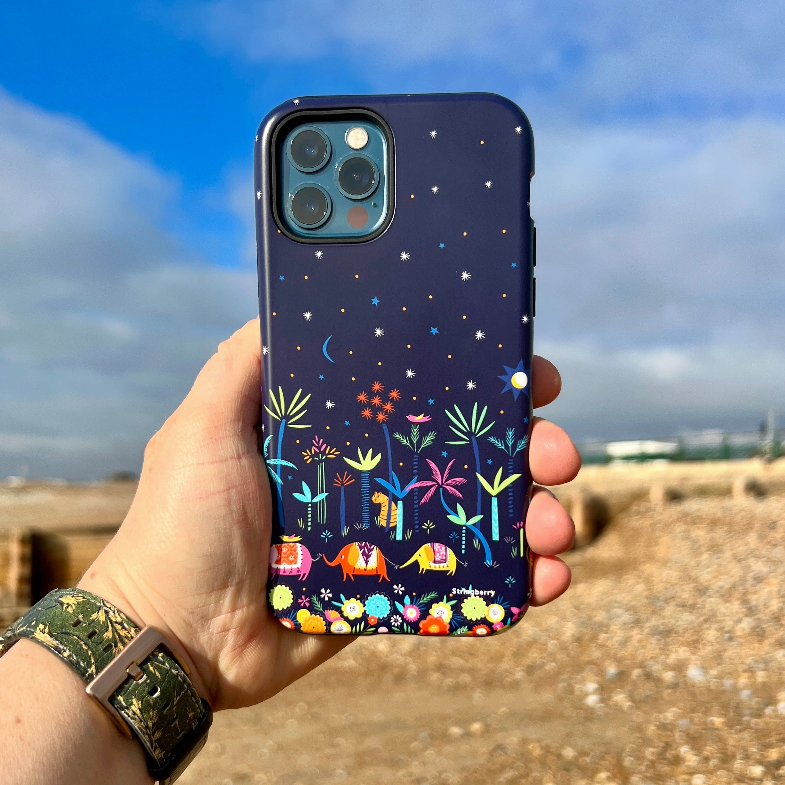 Artistic Print premium design iPhone Tough Case - Night Time By Ali Brookes