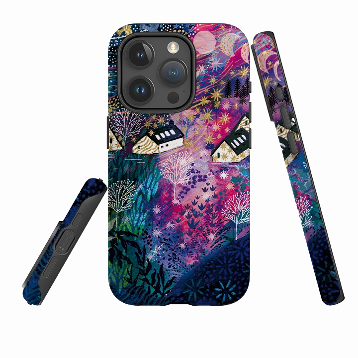Soft Feelings iPhone Tough Case - Northern Lights By Emma Frances Grant