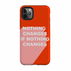 Sleek Finish Modern Edge Layer iPhone Tough Case - Nothing Changes