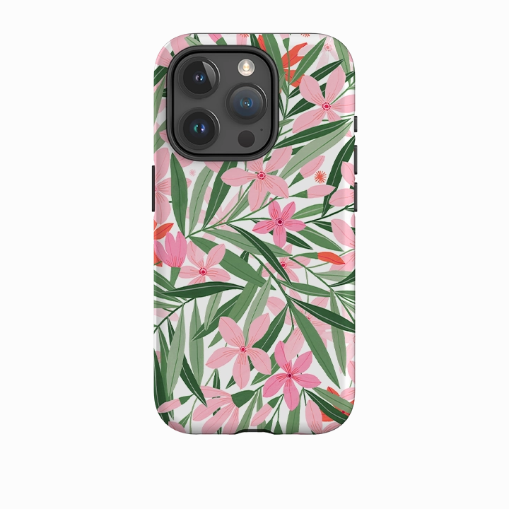 Minimal Feel Fashion Touch iPhone Tough Case - Oleandro Pattern By Madalina Andronic