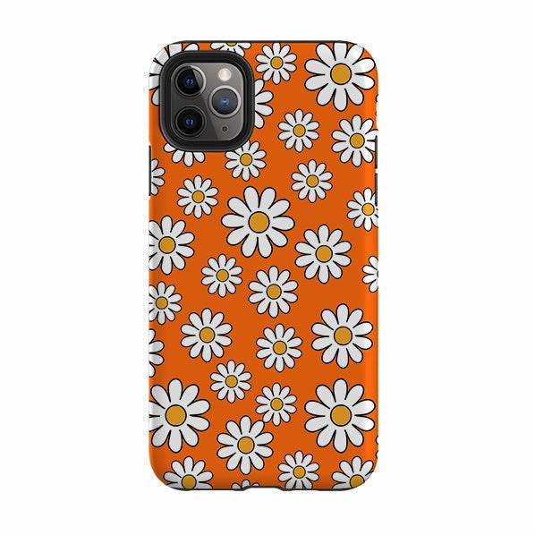 Minimal Aesthetic Vivid colors iPhone Tough Case - Orange Daisies