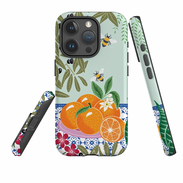 iPhone Tough Case - Oranges By Kate Heiss Protective Design Layer Flexible Material