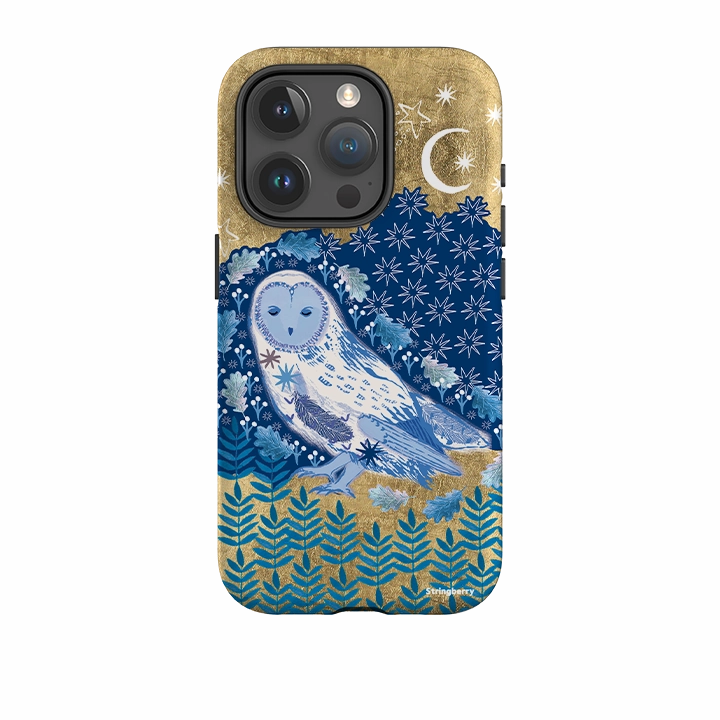 iPhone Tough Case - Owl By Emma Frances Grant Urban Minimalism Glossy Texture Layer