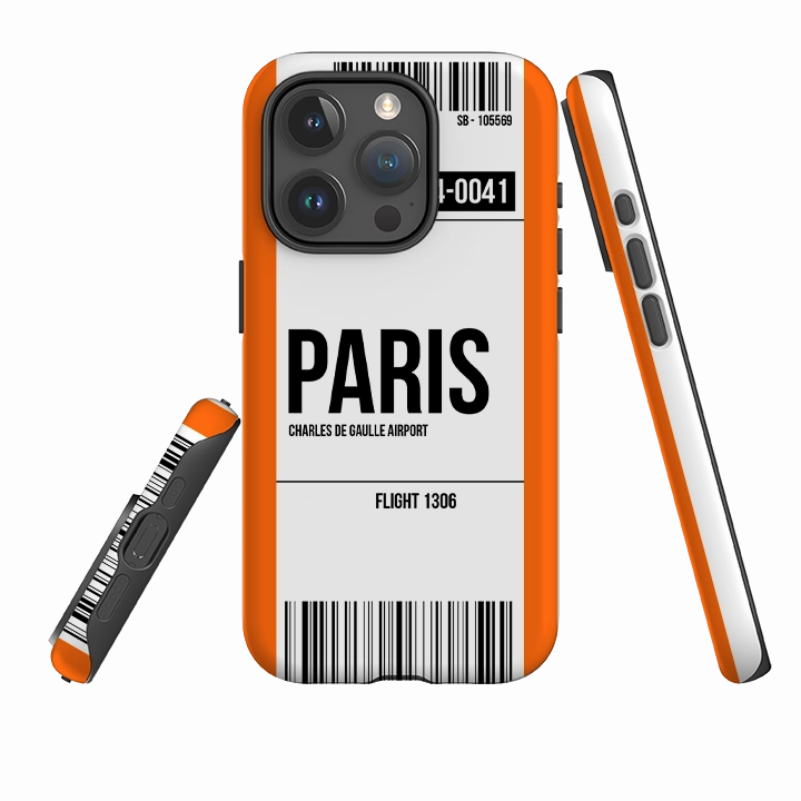 iPhone Tough Case - Paris Orange everyday elegance Fashion Accent
