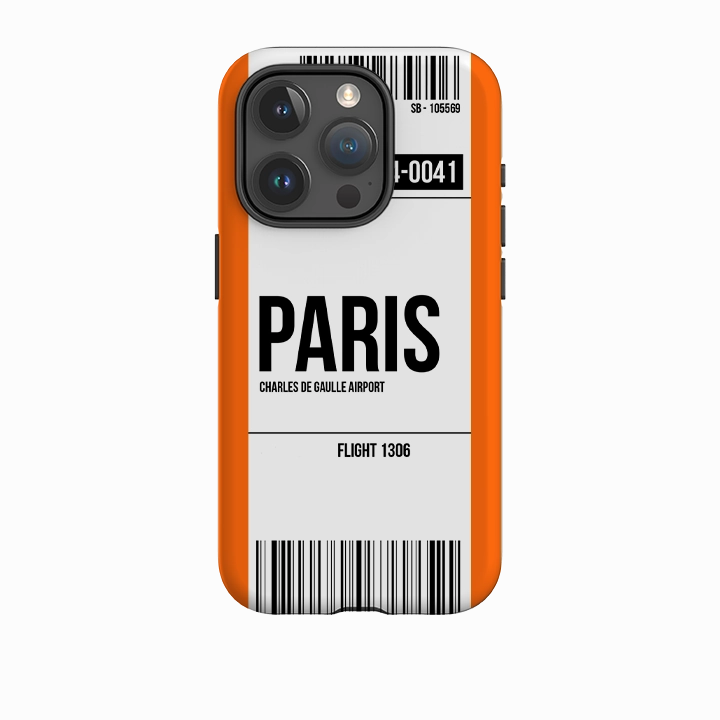 Heat resistant Fashion Detail iPhone Tough Case - Paris Orange