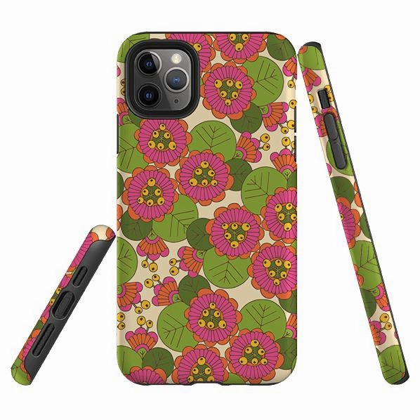 Pocket Size Trendy Texture iPhone Tough Case - Passion Lilly By Amelia Bowman