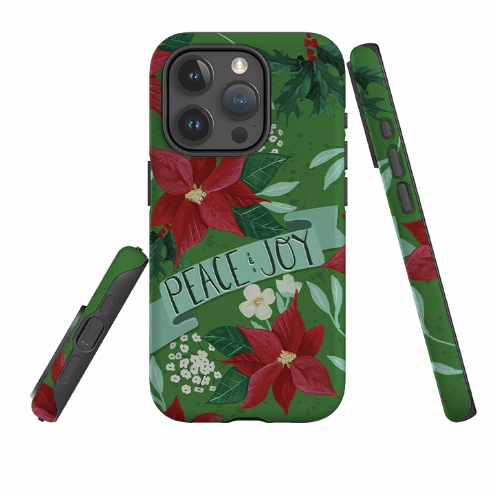 iPhone Tough Case - Peace and Joy By Abby Jacobs Flexible Grip