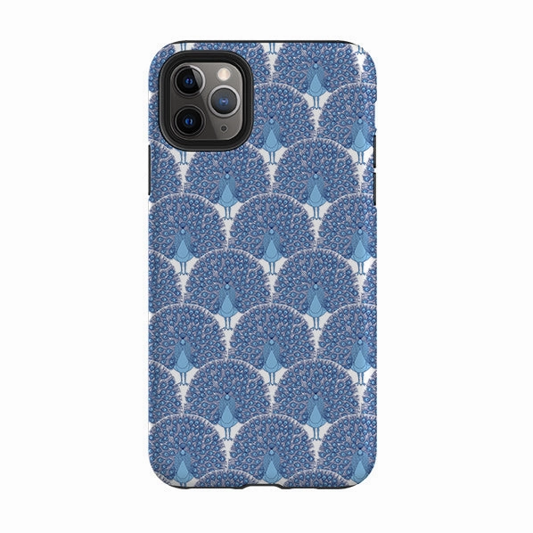 iPhone Tough Case - Peacock Blue By Natalie Pedetti Prack Refined Texture Minimal Design