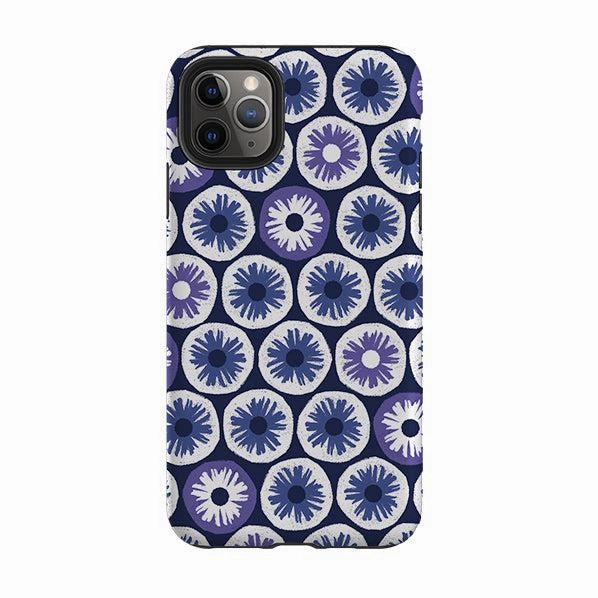 Light Edge Urban Accessory iPhone Tough Case - Penny Flowers Blue By Ali Brookes