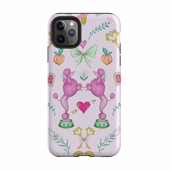 iPhone Tough Case - Pink Poodle Parlour Sugar By Catherine Rowe Protective Structure