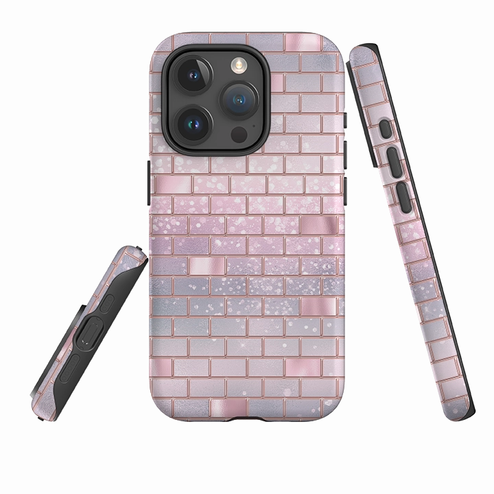 Travel Ready Easy Access iPhone Tough Case - Pink Wall