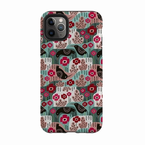 Protective Frame Design Protective Frame iPhone Tough Case - Poppies And Crow By Suzy Taylor