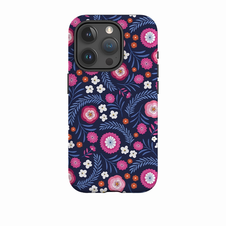 Lightweight Shell iPhone Tough Case - Posy Garden I By Ali Brookes